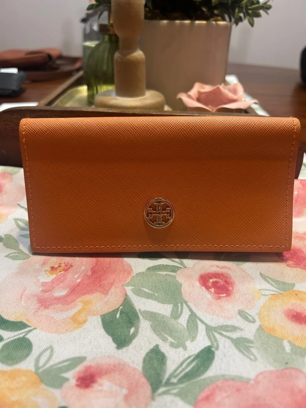 Tory Burch Orange Glasses Sunglasses Case